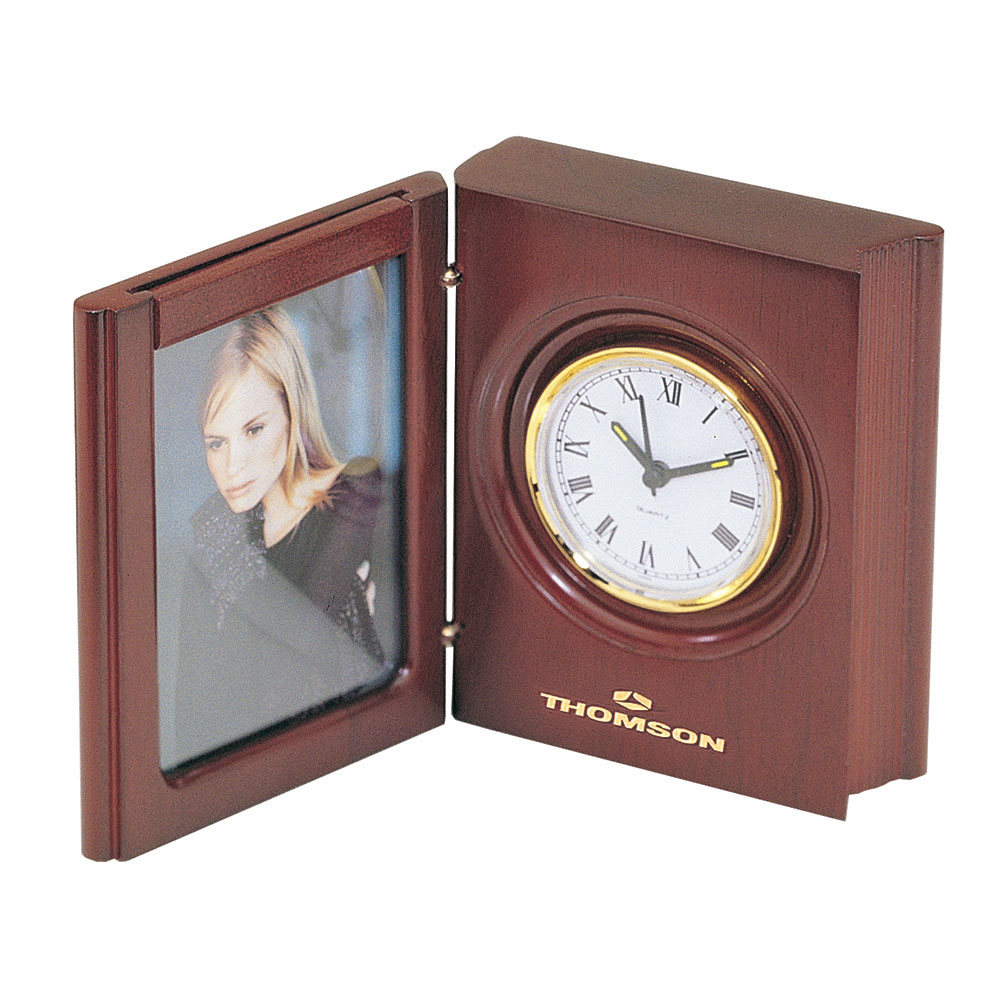 Book Style Clock with Picture Frame
