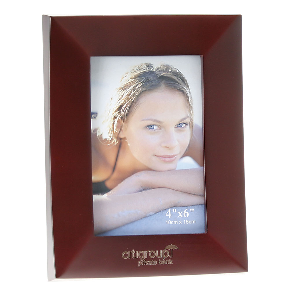Rosewood Finish Wooden Picture Frame (4"x6")