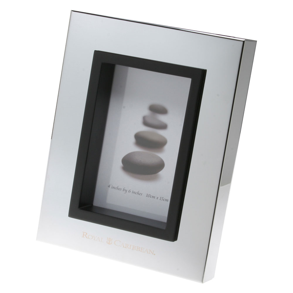 Glossy Silver Galleria Picture Frame (4" x 6")