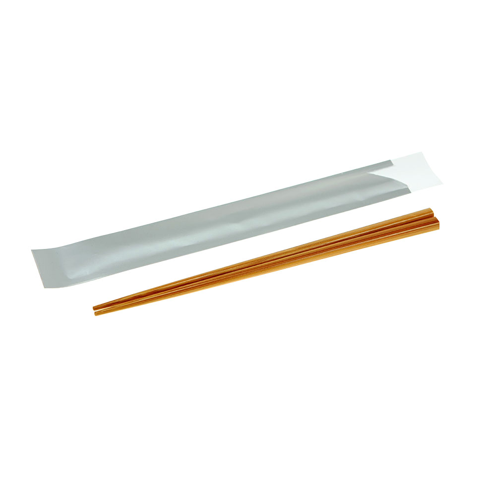 Bamboo Chopsticks in Silver Paper Pouch