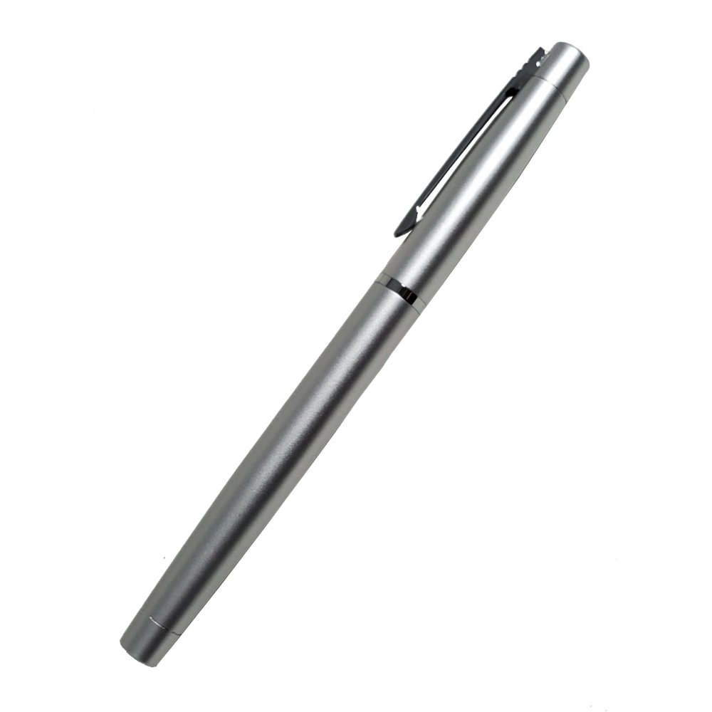 Simple Roller Ball Pen in Satin Silver Finish