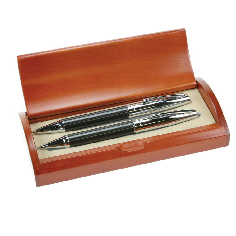 Executive Carbon Fiber Ball Pen and Pencil Set