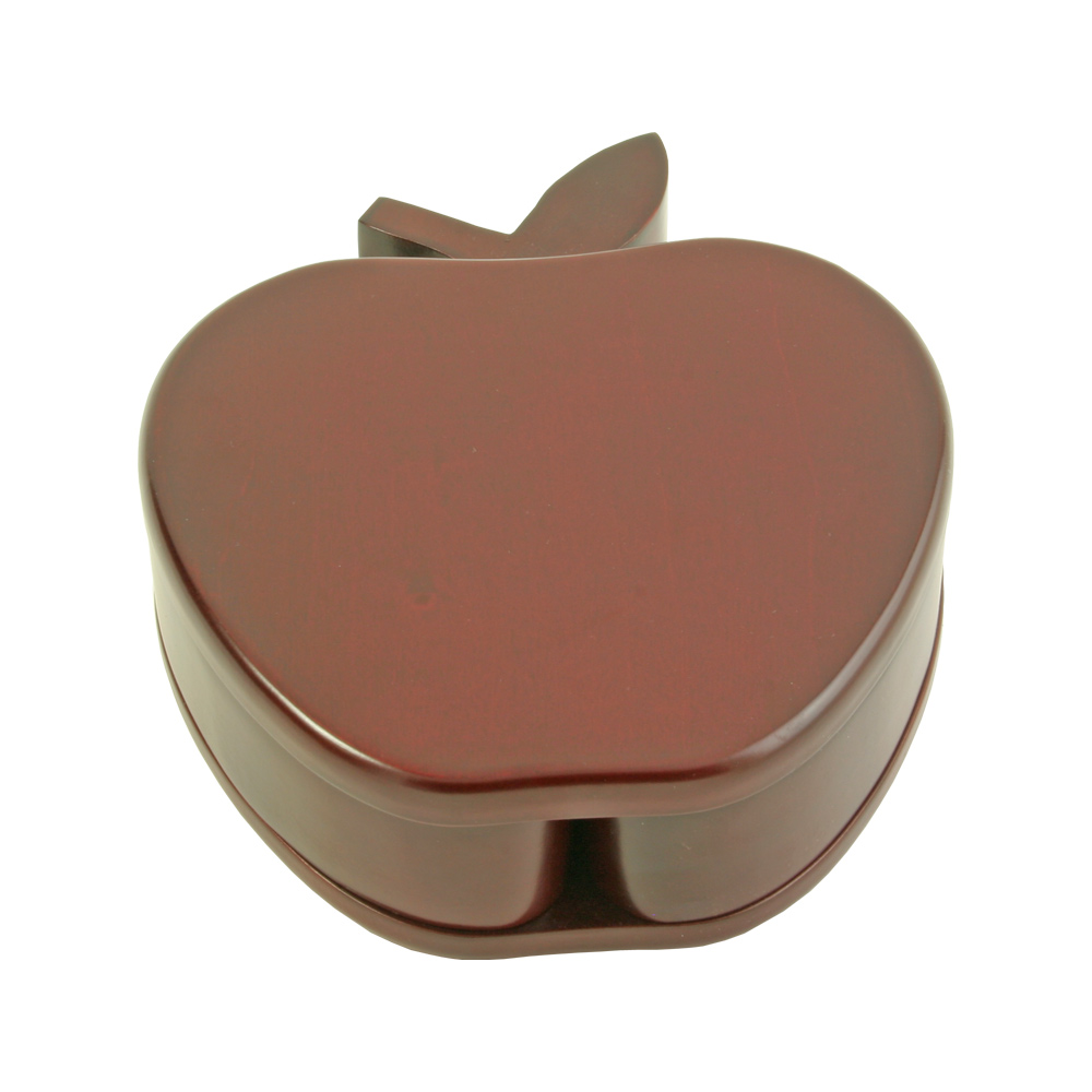 Apple Shaped Treasure box with Two Splitting Trays