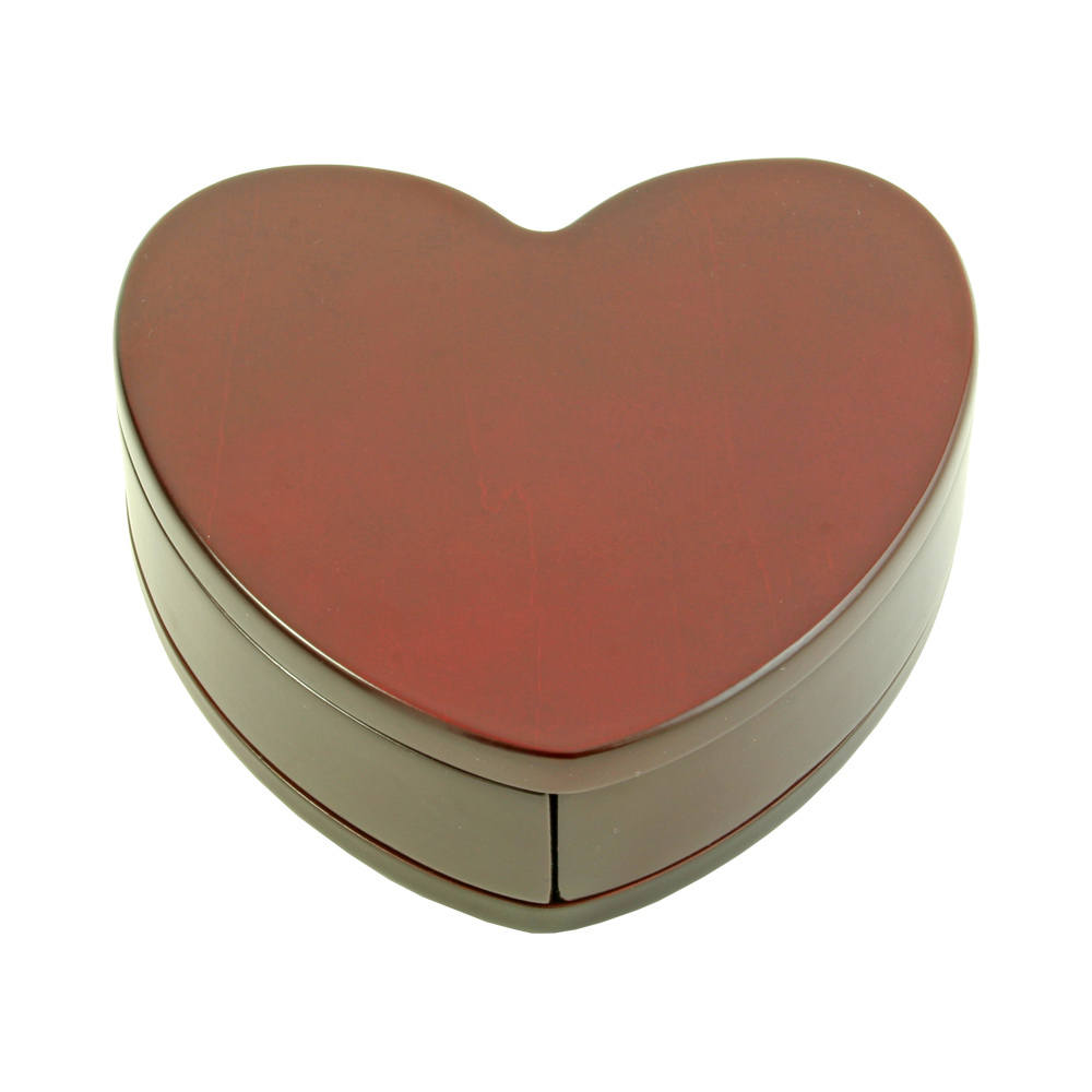 Heart Shaped Treasure Box with Two Splitting Trays