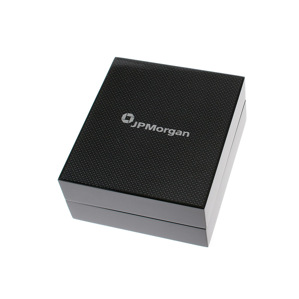 Glossy Black Wooden Box with Carbon Fiber Lid