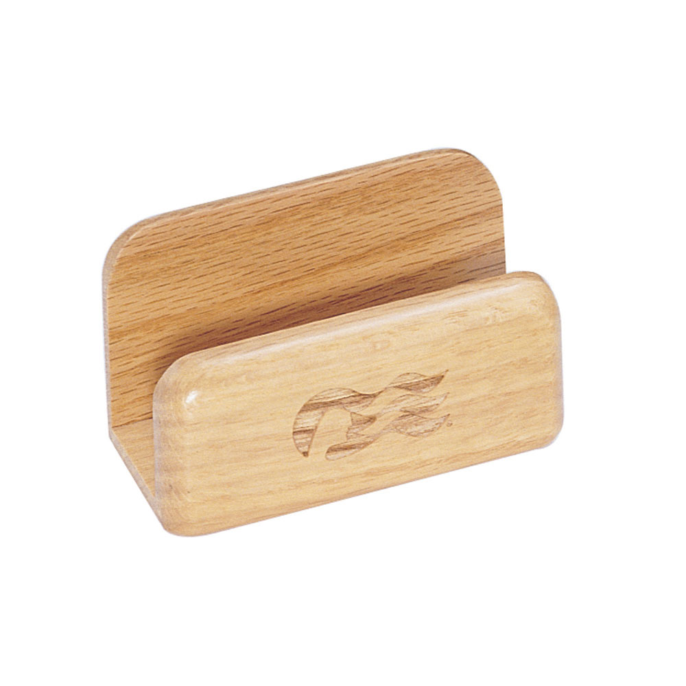 Solid Oak Wooden Card Holder