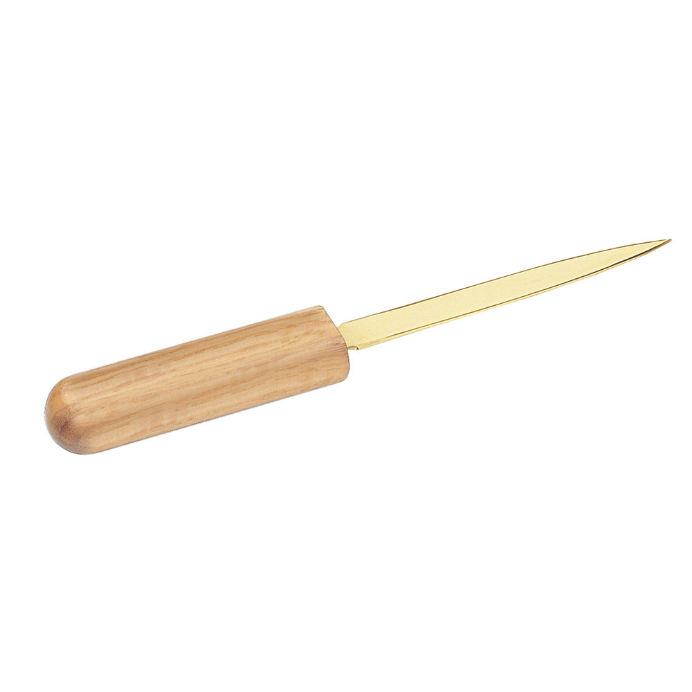 Gold Accent Letter Opener in Solid Oak