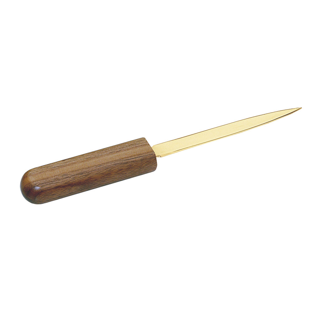 Gold Accent Letter Opener in Solid Walnut