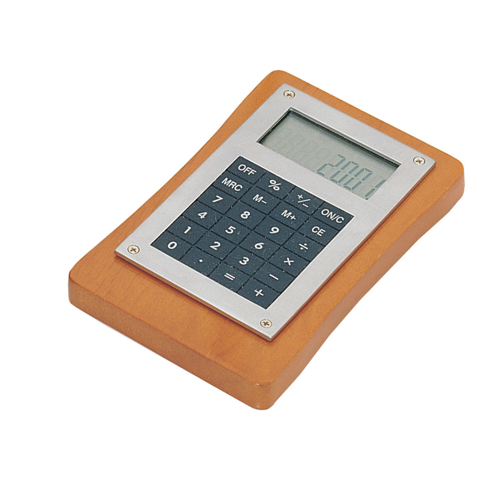 Wood Base Calculator in Cherry Finish