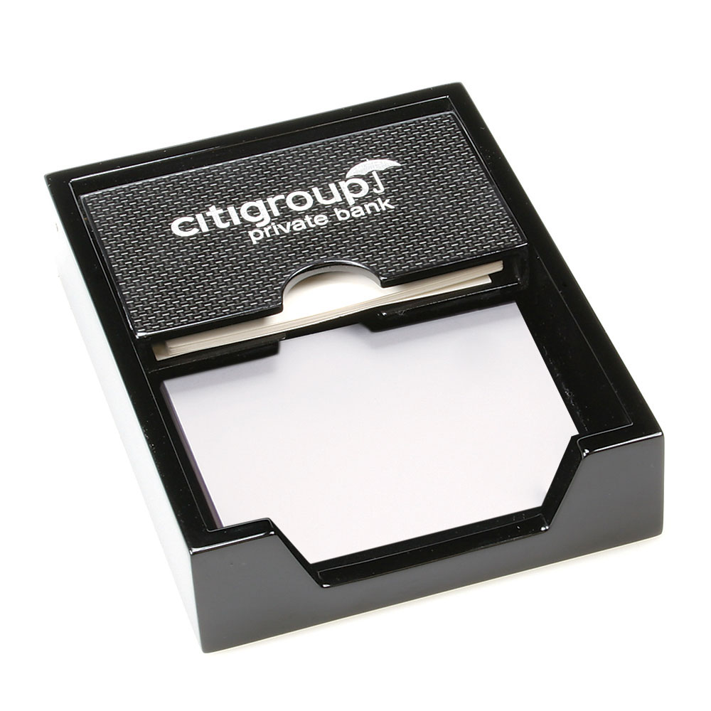 Carbon Fiber Design Memo Pad and Business Card Holder