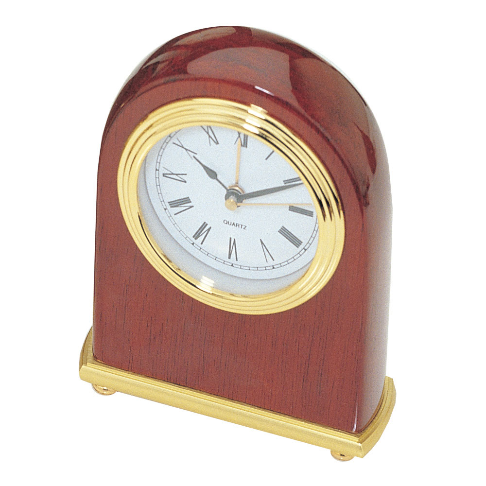 Piano Finish Arched Desktop Alarm Clock