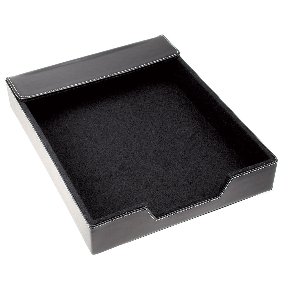 Black Leather Document Tray | D560T