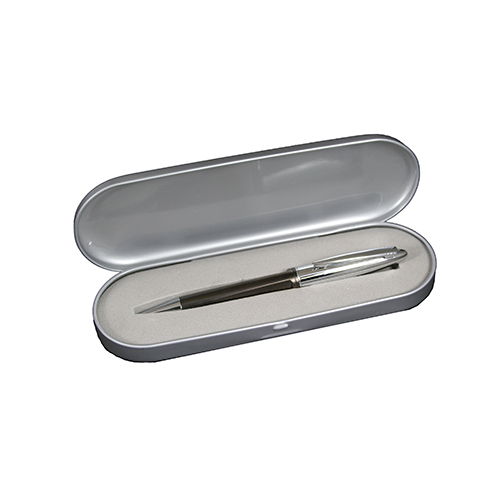 Gunmetal Finish Ballpoint Pen in Tin Box
