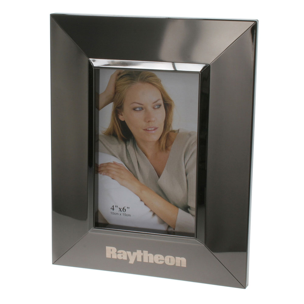 Glossy Gunmetal Finish Photo Frame (4" x 6")