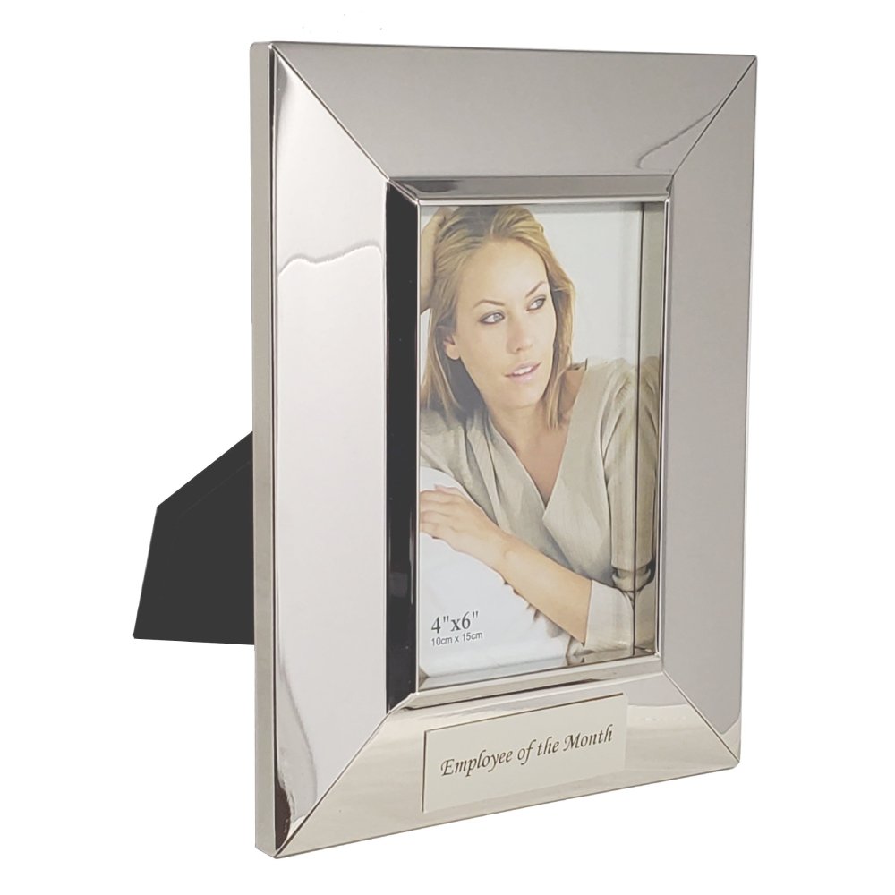 Shiny Silver Picture Frame (4" x 6")
