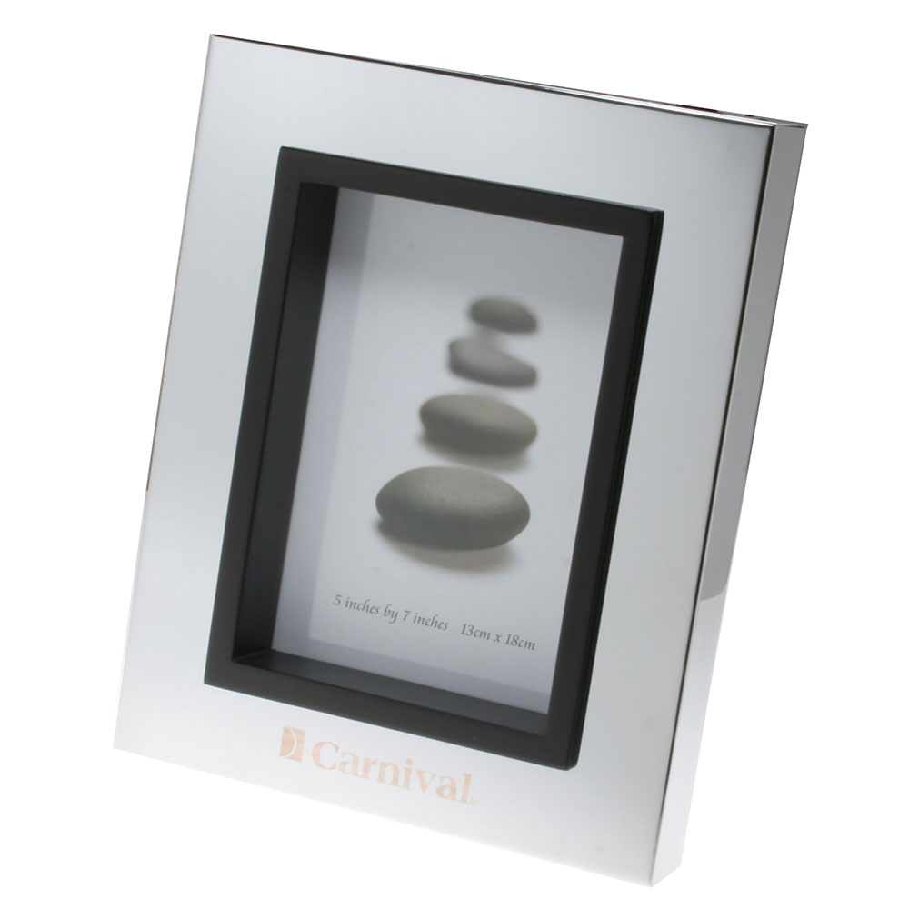 Glossy Silver Galleria Picture Frame (5" x 7")