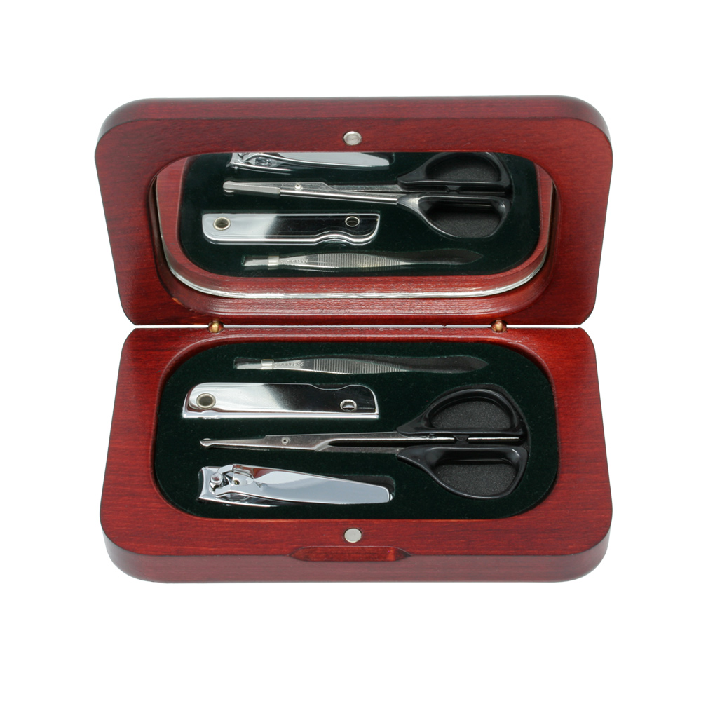 Manicure Gift Set in Rosewood Finish Box