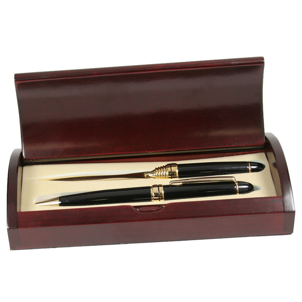 Solid Brass Executive Pen and Letter Opener Set