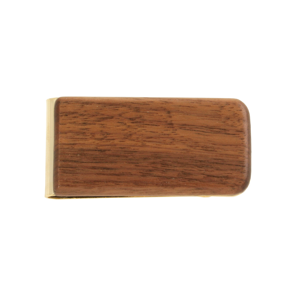 Genuine Walnut Wood Money Clip