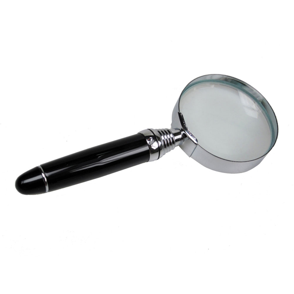 Executive Solid Brass Magnifying Glass with Silver Accents