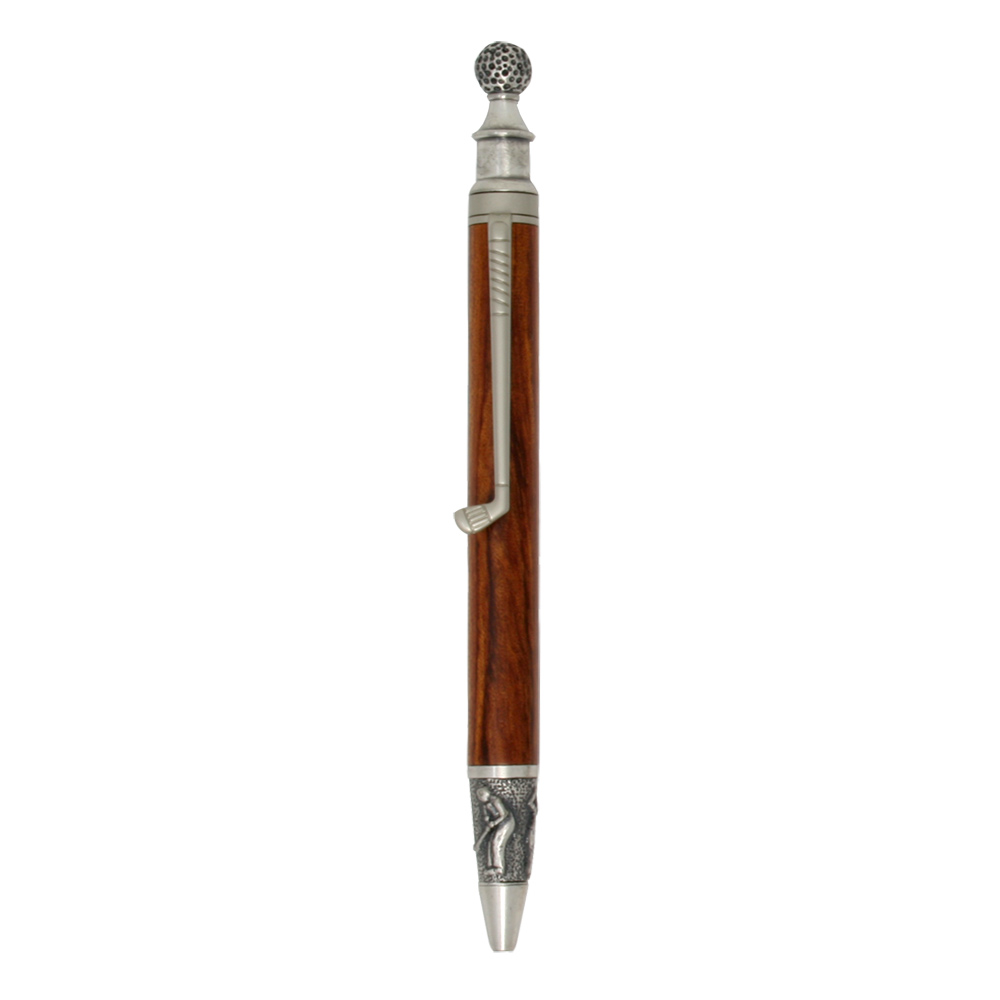 Executive Golf Ball Design Ballpoint Pen with Rosewood