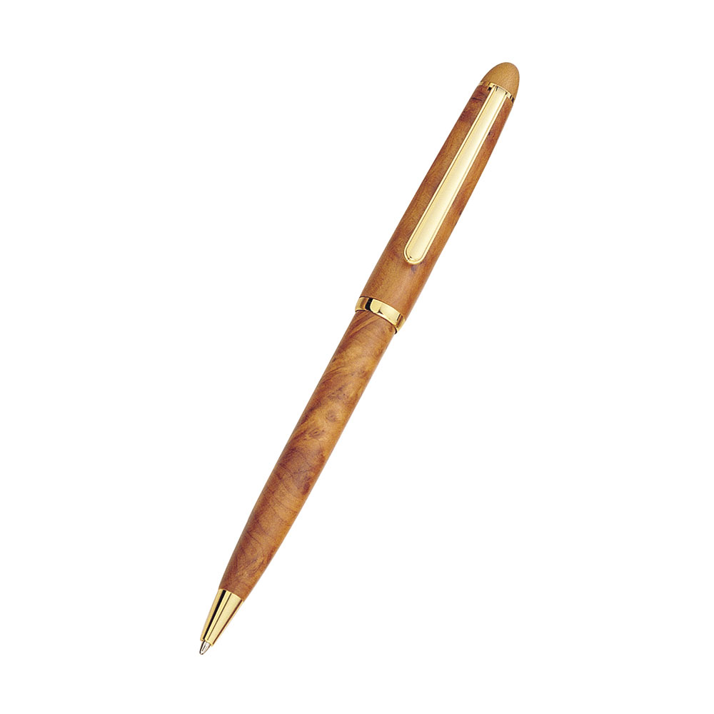 Medium Sized Wooden Burl Wood Ballpoint Pen