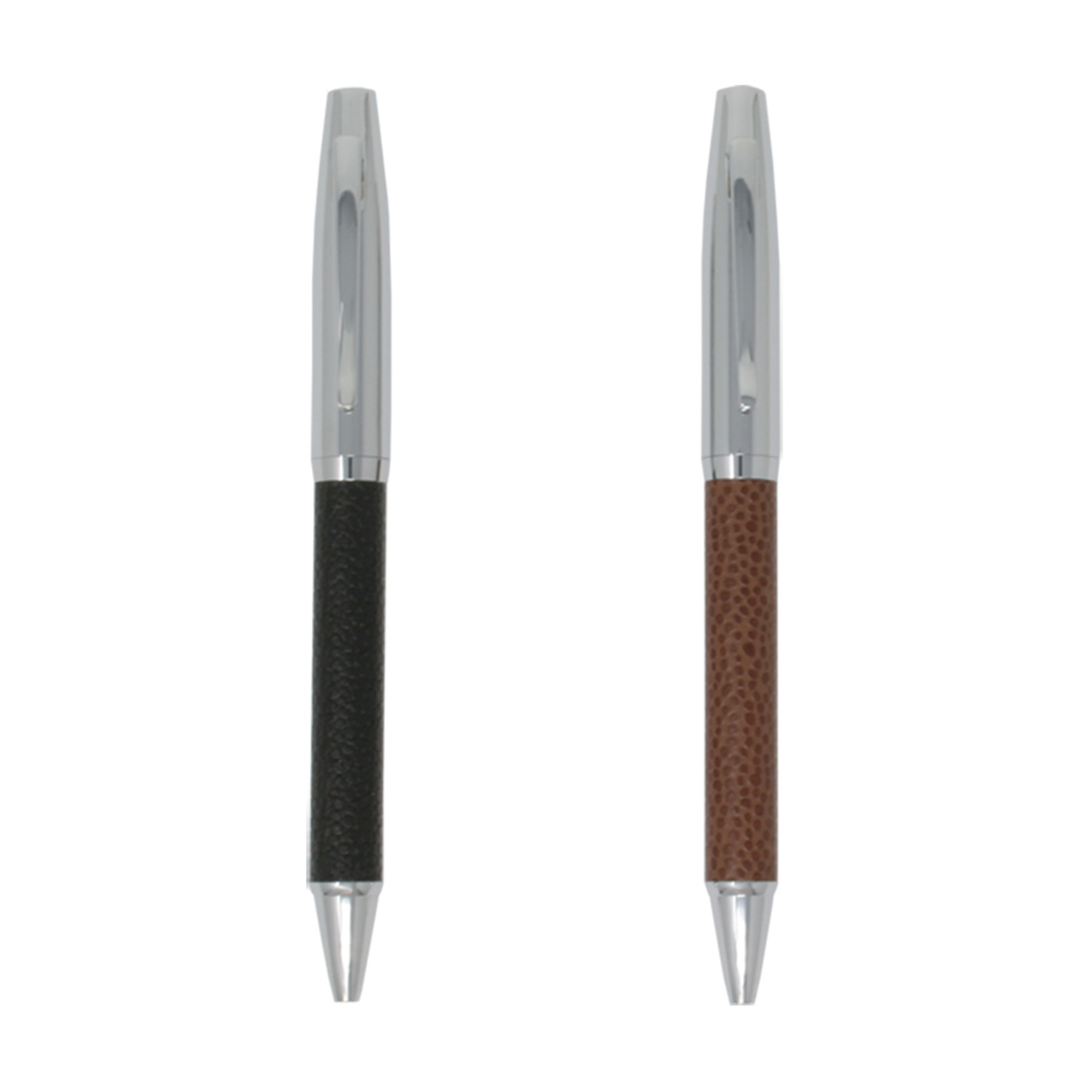 Executive Ballpoint Pen with Leather Barrel