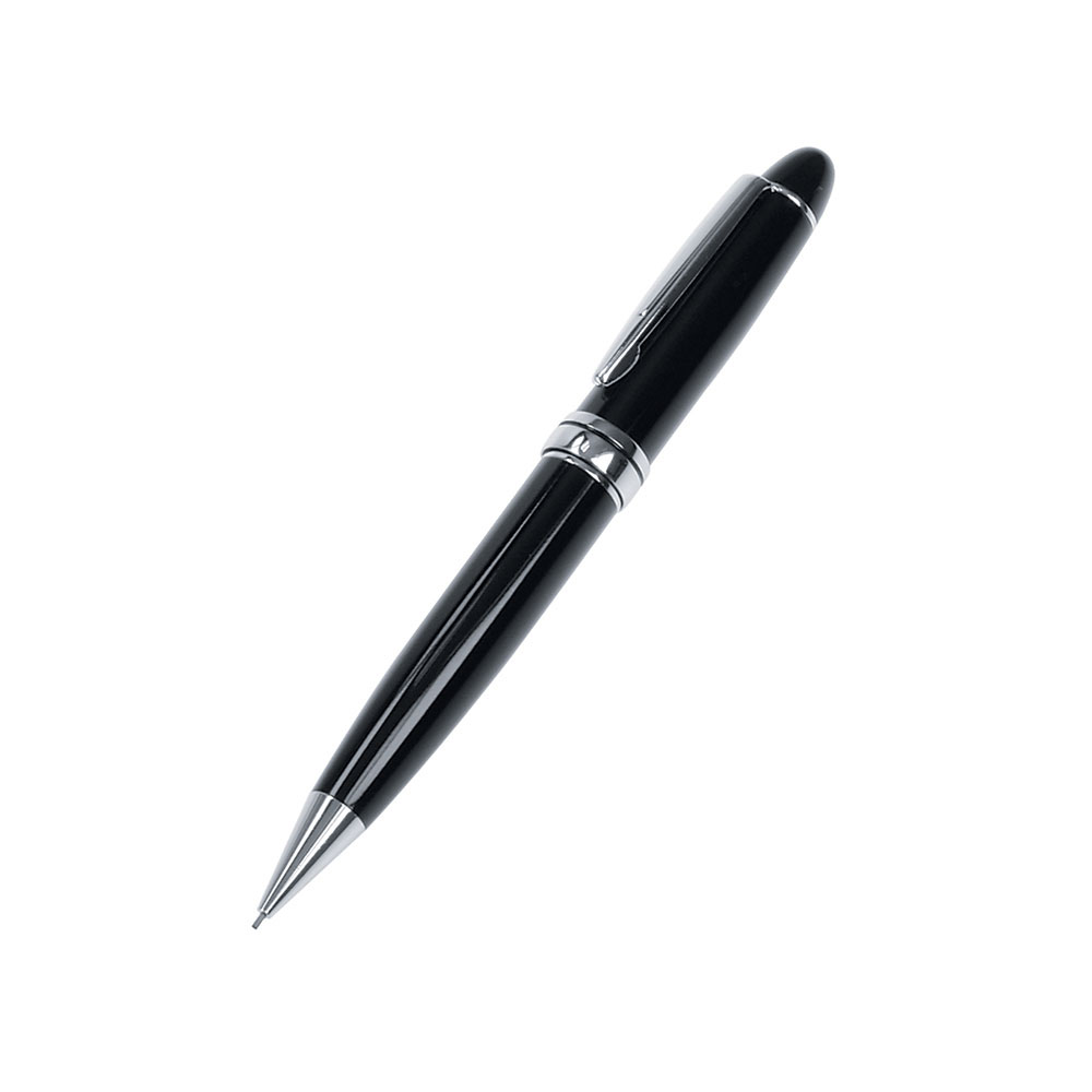 Executive Black, Full-Sized Mechanical Pencil with Silver Accents