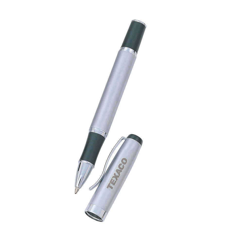 Executive Silver Roller Ball Pen with Silver Accents