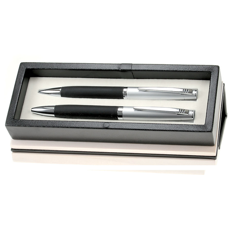 Solid Colored Ball Pen and Pencil Set S6158SBK