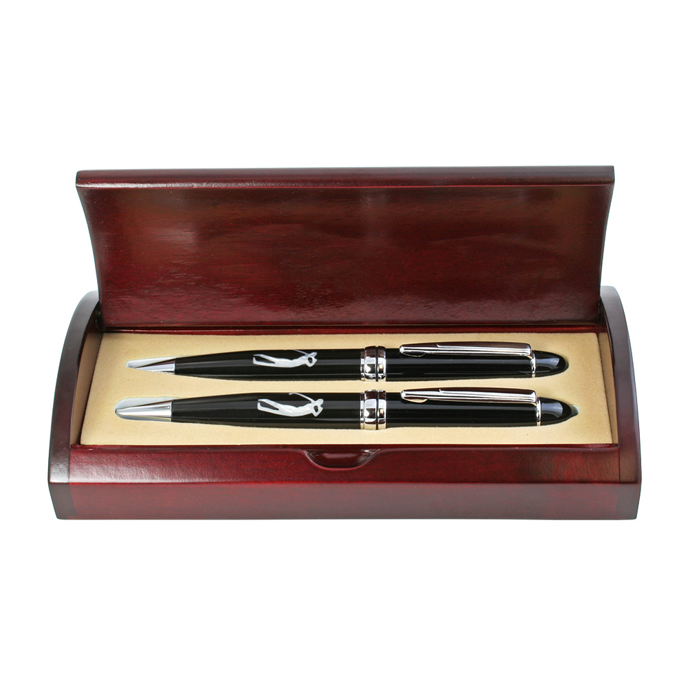 Golfer Design Ball Pen and Pencil Set