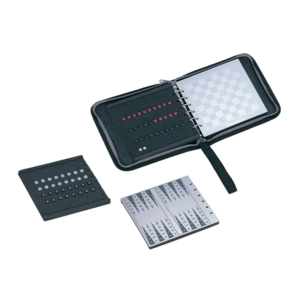 Magnetic Chess and Backgammon Set with Zipper Case