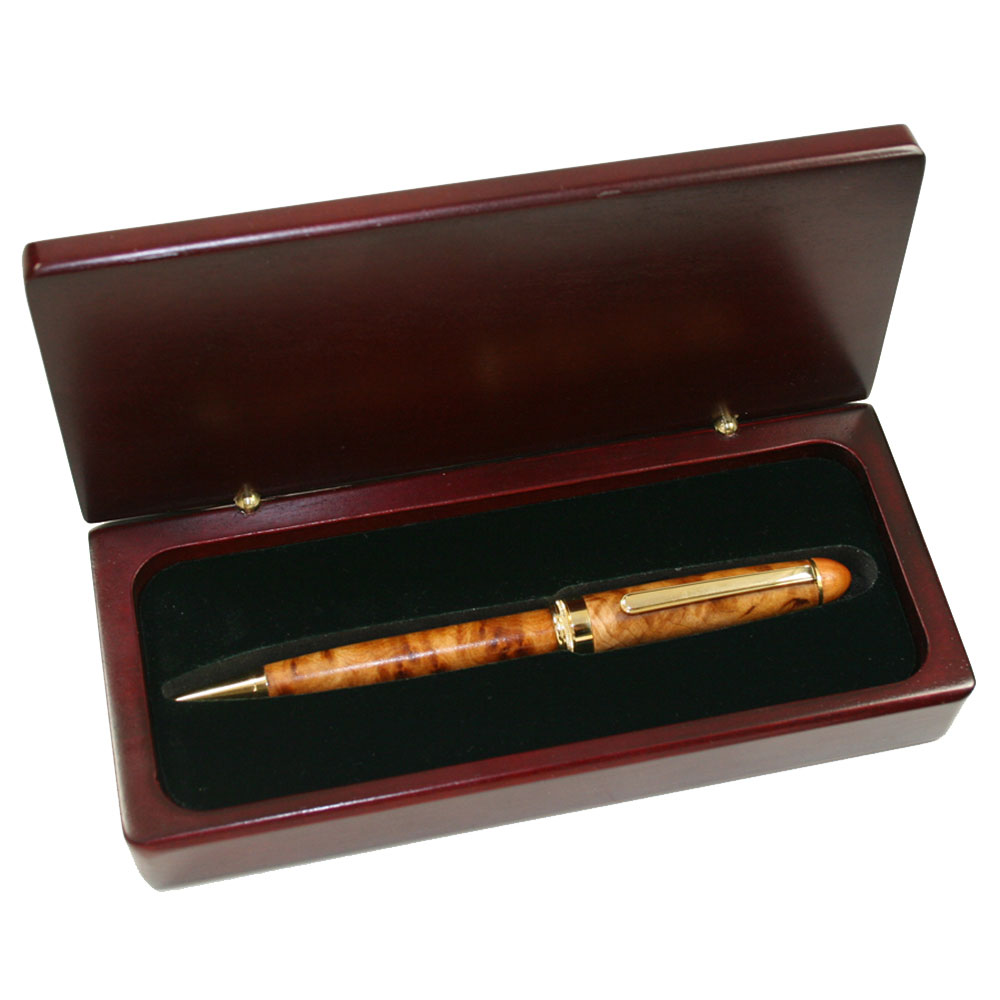 Executive Burl wood Ball Pen in Wooden Box