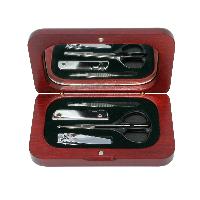 Manicure Gift Set in Rosewood Finish Box