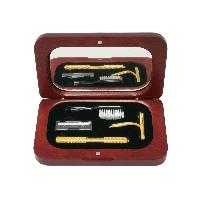 Toothbrush / Shaving Gift Set in Rosewood Finish Box