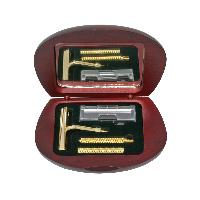 Compact Shaving Gift Set in a Rosewood Finish Box
